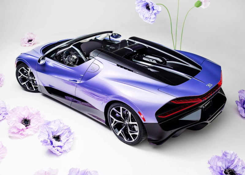 Bugatti Mistral Caroline: O scrisoare de dragoste unicat de 1600 CP scrisă în nuanțe de lavandă