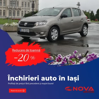 Promotii de toamna la inchirieri auto in Iasi